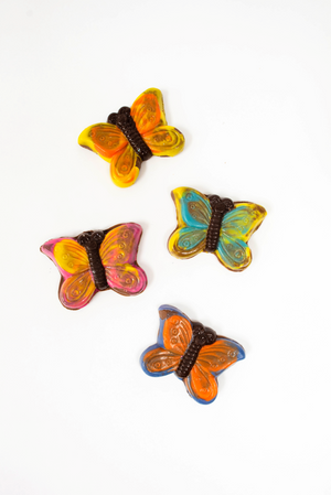 Hand-painted Chocolate Butterfly candy from Mr. B's Chocolates