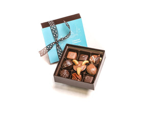 caramel and chocolate collection  - 9 piece of Gourmet Chocolate from Mr. B's Chocolates