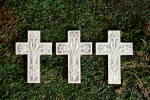 milk chocolate cross with white chocolate layer. Chocolate gift for Confirmation or First Communion