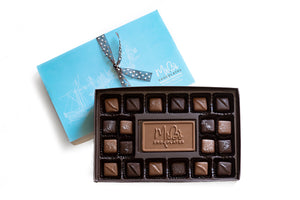Homemade Caramel and Gourmet Chocolate in a boxed Collection by Mr. B's Chocolates